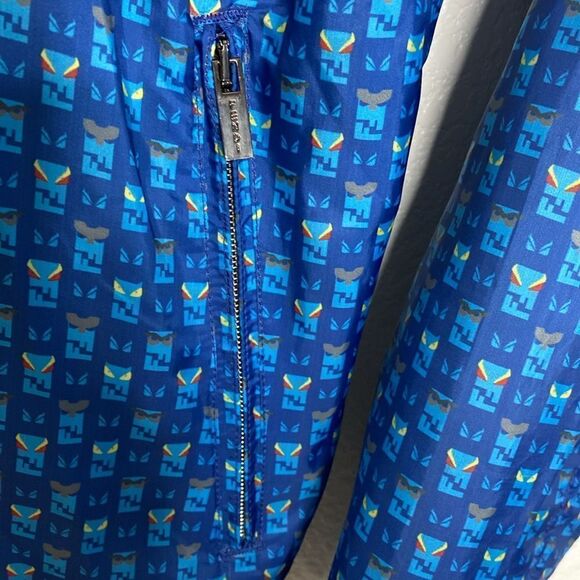 FENDI Monster Eyes Full Zip Windbreaker Jacket Size 50 - Picture 4 of 10